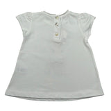 Per Te T-Shirt Girocollo tinta unita Bianco per Neonata 34311 BIANCO PER TE 