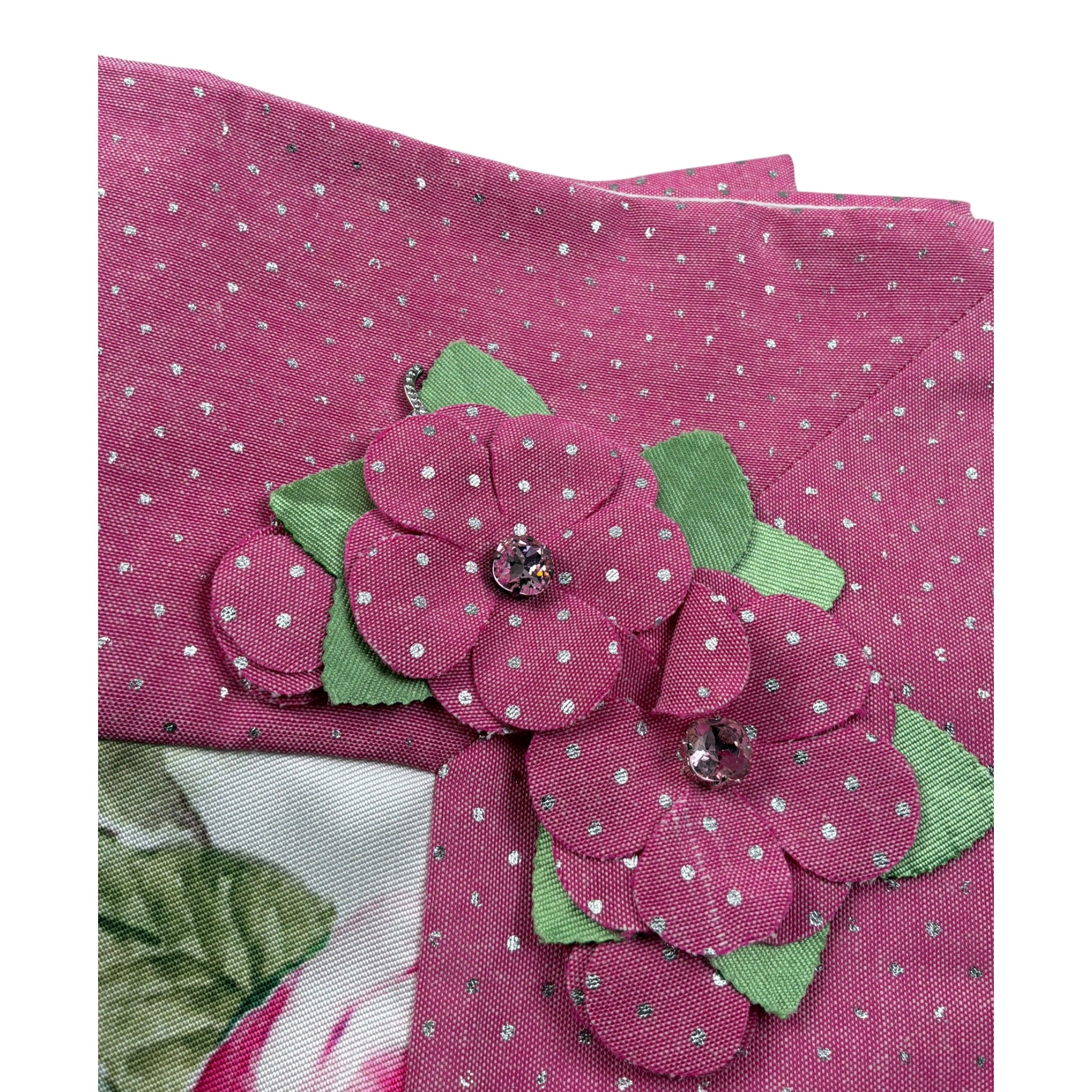 Petit Coperta Bicolore con Stampe Rosa Bianco/Rosa per Neonata S6914570 BIANCO/ROSA PETIT 