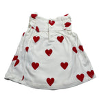 Petit Bateau Abito Giromanica tinta unita con Stampe Cuori Bianco per Neonata A09MS01420 BIANCO PETIT BATEAU 