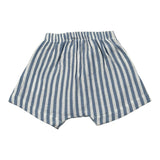 Petit Indi Bermuda Bicolore con Elastico In Vita per Neonato BERRIG BIANCO/AZZURRO PETIT INDI 