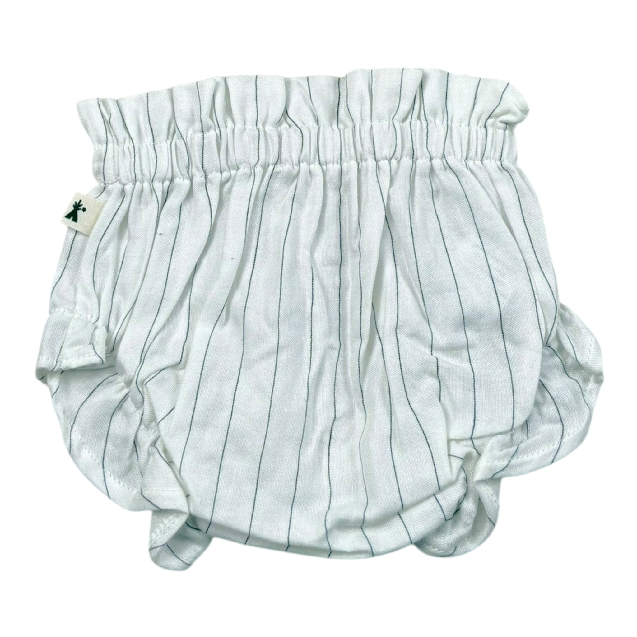 Petit Indi Coulotte Bicolore con Fantasia A Righe per Neonata COULBI BIANCO PETIT INDI 