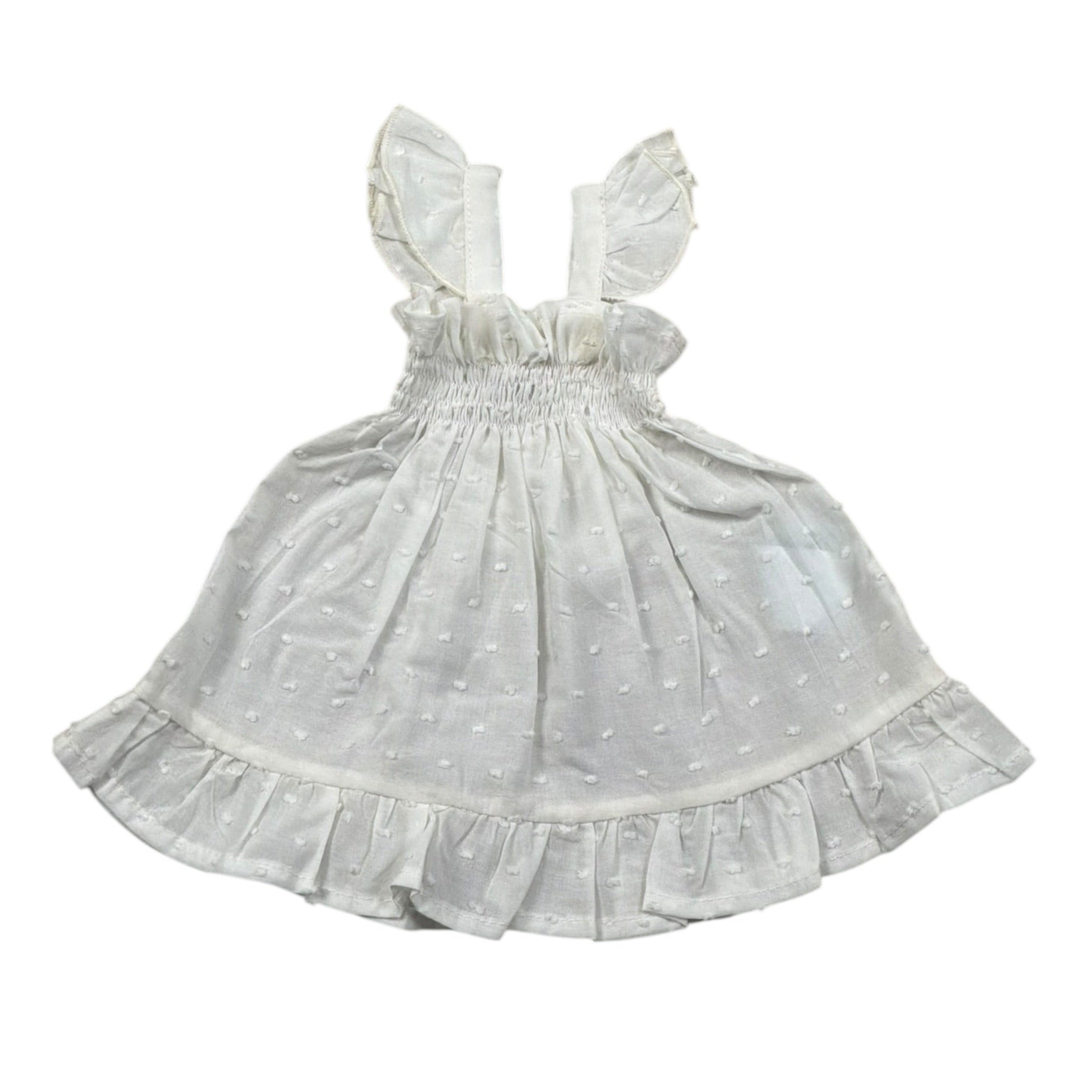 Petit Indi Completo 2 Pezzi Camicia-Culotte per Neonata SS25B09233 BIANCO PETIT INDI 