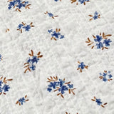 Petit Indi Tuta Intera Tinta Unita con Stampa Fiori per Neonata SS25B1235 BIANCO PETIT INDI 