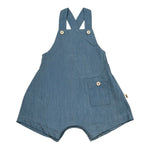 Petit Indi Salpette Tinta Unita In Denim per Neonata SS25B2637 BLU PETIT INDI 