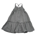 Petit Indi Abito Tinta Unita A Bretelle per Neonata SS25BK651 GRIGIO PETIT INDI 