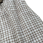 Petit Indi Abito Bicolore con Fantasia Quadri per Neonata SS25BK6527X BIANCO/BEIGE PETIT INDI 