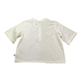 Petit Indi camiciaMezza Manica Girocollo Tinta Unita  per Bambino SS25BK7120 BIANCO PETIT INDI 