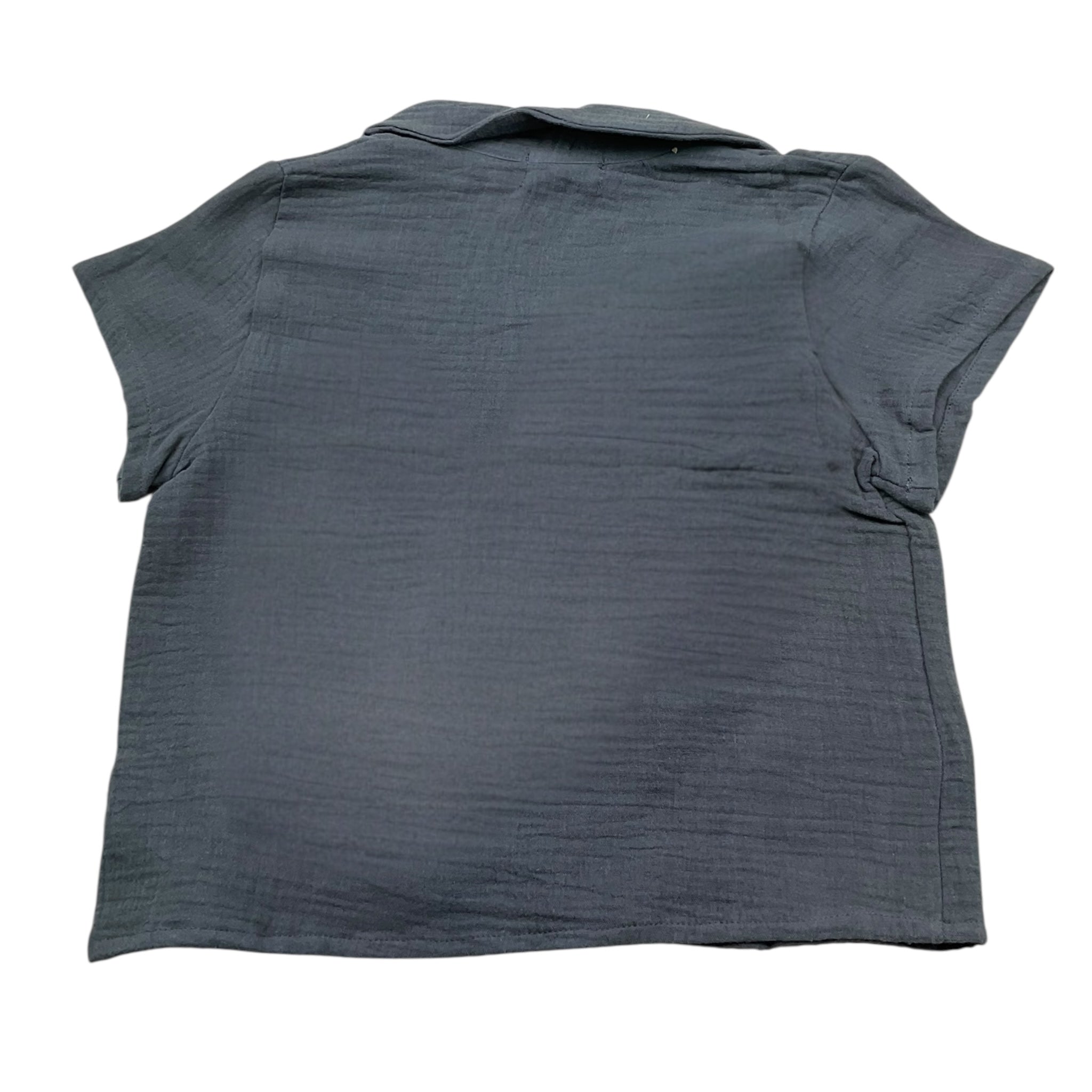 Petit Indi Camicia Mezza Manica Tinta Unita per Bambino SS25BK7326 GRIGIO PETIT INDI 