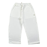Petit Indi Pantalone Tinta Unita con Elastico In Vita per Neonato SS25BK8140XN BIANCO PETIT INDI 