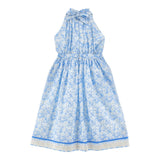 Philosophy Abito Tinta Unita con Fantasia Fiori per Bambina I1E909 AZZURRO PHILOSOPHY 