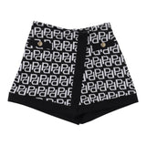 Pinko Short tinta unita Stampa Loghi Nero per Bambina F3PIJGST200 NERO PINKO 