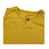 Play Up Canotta Girocollo Tinta Unita con Bottoni per Neonato PA011AQ10901 SENAPE PLAY UP 