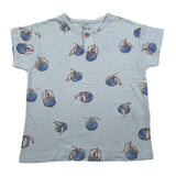 Play Up T-Shirt Girocollo Tinta Unita con Stampe per Neonato PA011AQ11054N AZZURRO PLAY UP 
