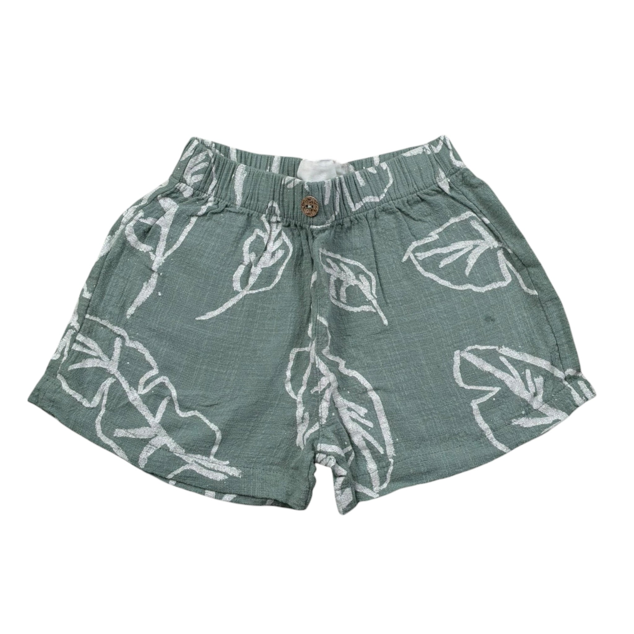 Play Up Bermuda Tinta Unita con Elastico In Vita per Neonato PA011AQ11705 VERDE PLAY UP 