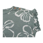Play Up T-Shirt Girocollo Tinta Unita Stampa Fantasia per Neonata PA022AQ11053 VERDE PLAY UP 