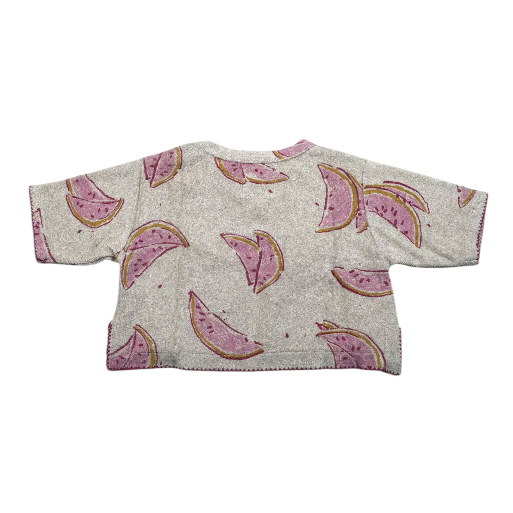 Play Up T-Shirt Modello Crop Tinta Unita per Neonata PA022AQ11351 BEIGE PLAY UP 
