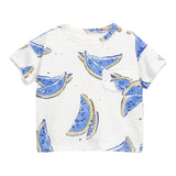 Play Up T-Shirt Tinta Unita con Stampa per Bambino PA033AQ11056 PANNA PLAY UP 