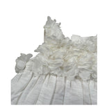 Please Abito Giromanica Tinta Unita con Tulle per Neonata AB36370G73 BIANCO PLEASE 