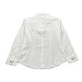 Please Camicia Tinta Unita per Bambino CL17270B73 BIANCO/GRIGIO PLEASE 