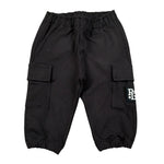 Please Pantalone Tinta Unita con Elastico In Vita per Neonato FJ19042B71 NERO PLEASE 