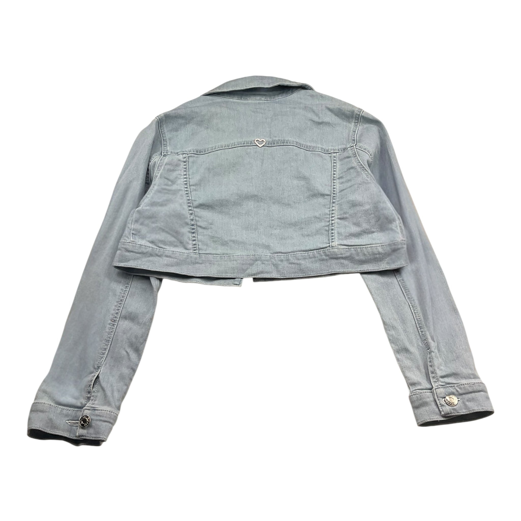 Please Giubbino In Denim Tinta Unita per Bambina JB11012G73 AZZURRO PLEASE 