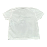 Please T-Shirt Tinta Unita con Stampa per Neonata MB12030G71 BIANCO PLEASE 