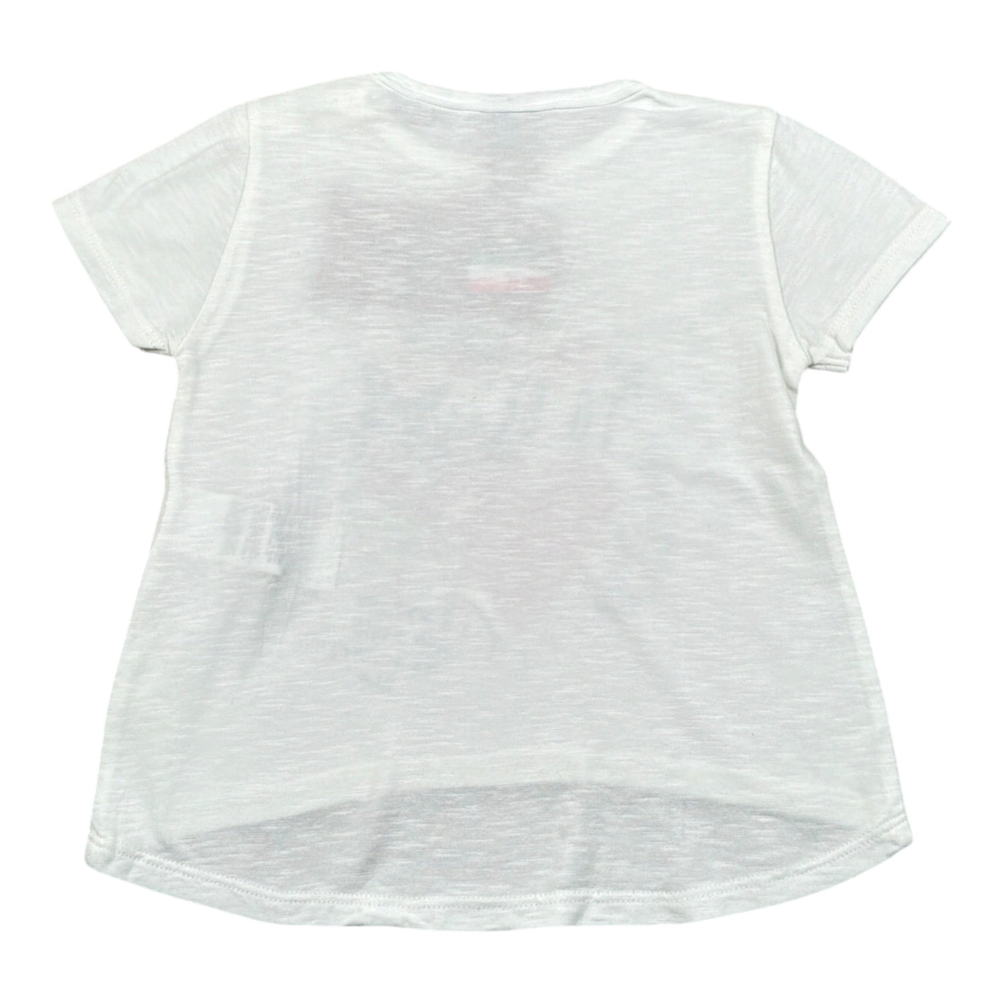 Please T-Shirt Girocollo tinta unita con Stampa Bianco per Neonata MB28030G BIANCO PLEASE 