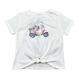 Please T-Shirt Girocollo tinta unita con Stampa Bianco per Neonata MBB1030G27 BIANCO PLEASE 