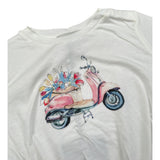 Please T-Shirt Girocollo tinta unita con Stampa Bianco per Neonata MBB1030G27 BIANCO PLEASE 