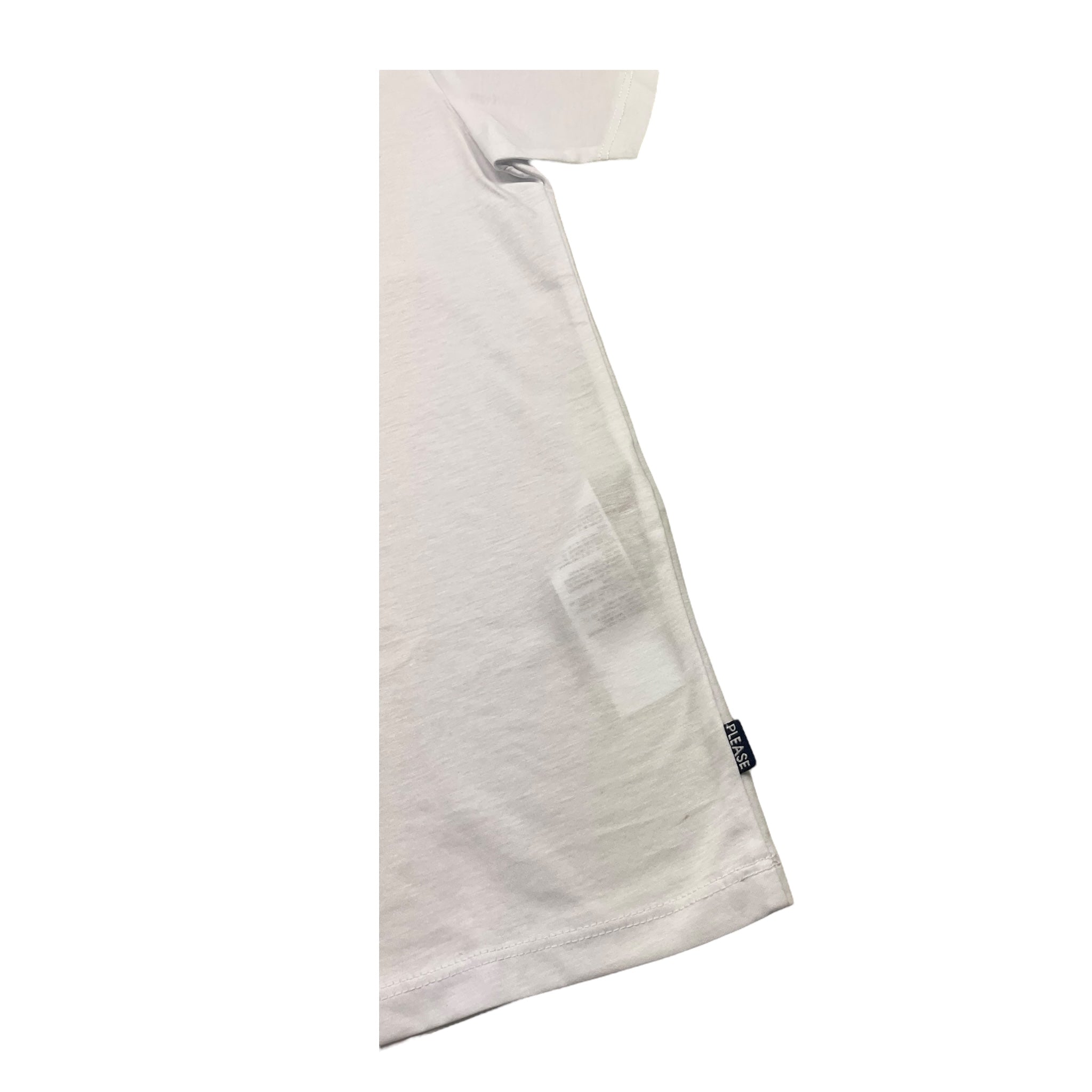 Please T-Shirt Tina Unita con Bottoni per Bambino ME03030B73 BIANCO PLEASE 