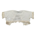 Please gilet tinta Unita con Trafori per Bambina MG01230G72X PANNA PLEASE 