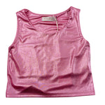 Please Top Giromanica tinta unita Rosa per Bambina MO05032G73X ROSA PLEASE 