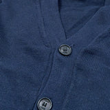 Please Cardigan Tinta Unita con Bottoni per Neonato NB03230B73 BLU PLEASE 
