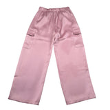 Please Pantalone tinta unita con Tasconi E Elastico Rosa per Bambina PE06310G73X ROSA PLEASE 