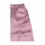 Please Pantalone tinta unita con Tasconi E Elastico Rosa per Bambina PE06310G73X ROSA PLEASE 