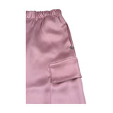 Please Pantalone tinta unita con Tasconi E Elastico Rosa per Bambina PE06310G73X ROSA PLEASE 