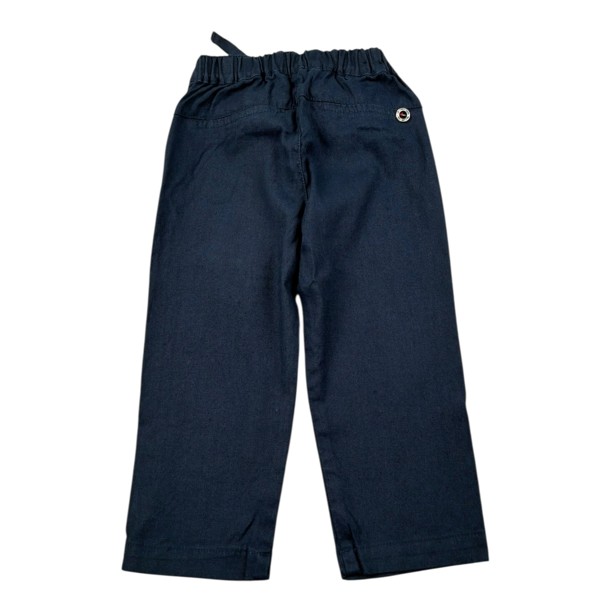 Please Pantalone Tinta Unita con Elastico In Vita per Neonato PE54300B73N BLU PLEASE 
