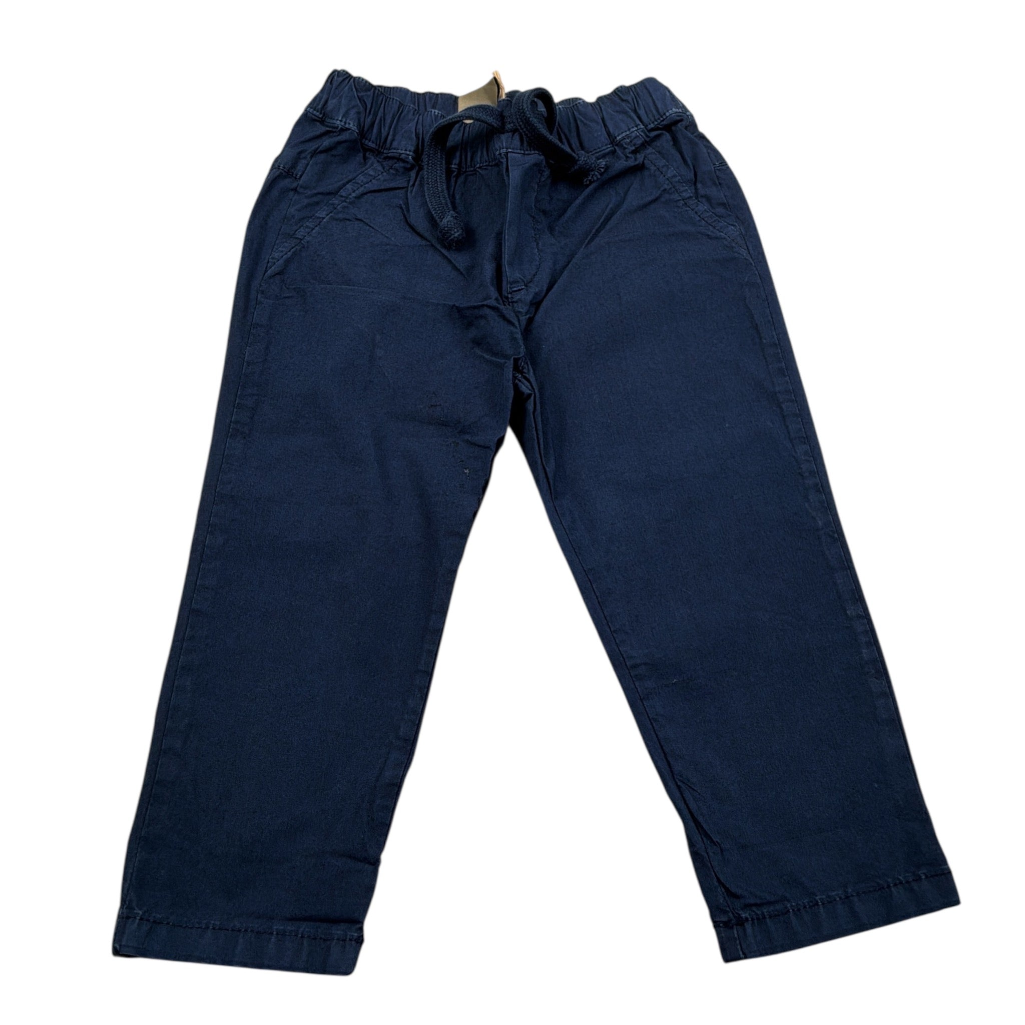 Please Pantalone tinta unita con Elastico In Vita Blu per Neonato PE84270B72N BLU PLEASE 