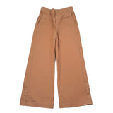 Please Pantalone Tinta Unita A Palazzo per Bambina PH12312G73 MARRONE PLEASE 