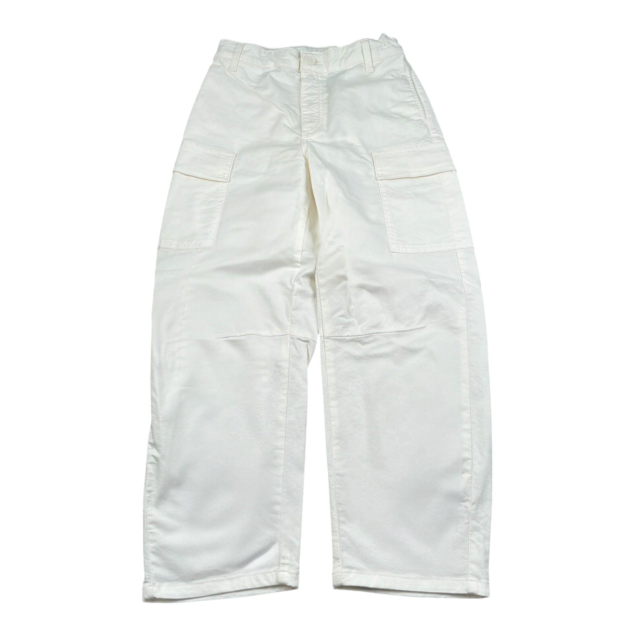 Please Pantalone tinta unita con Girovita Regolabile Bianco per Bambina PH2913G72 BIANCO PLEASE 