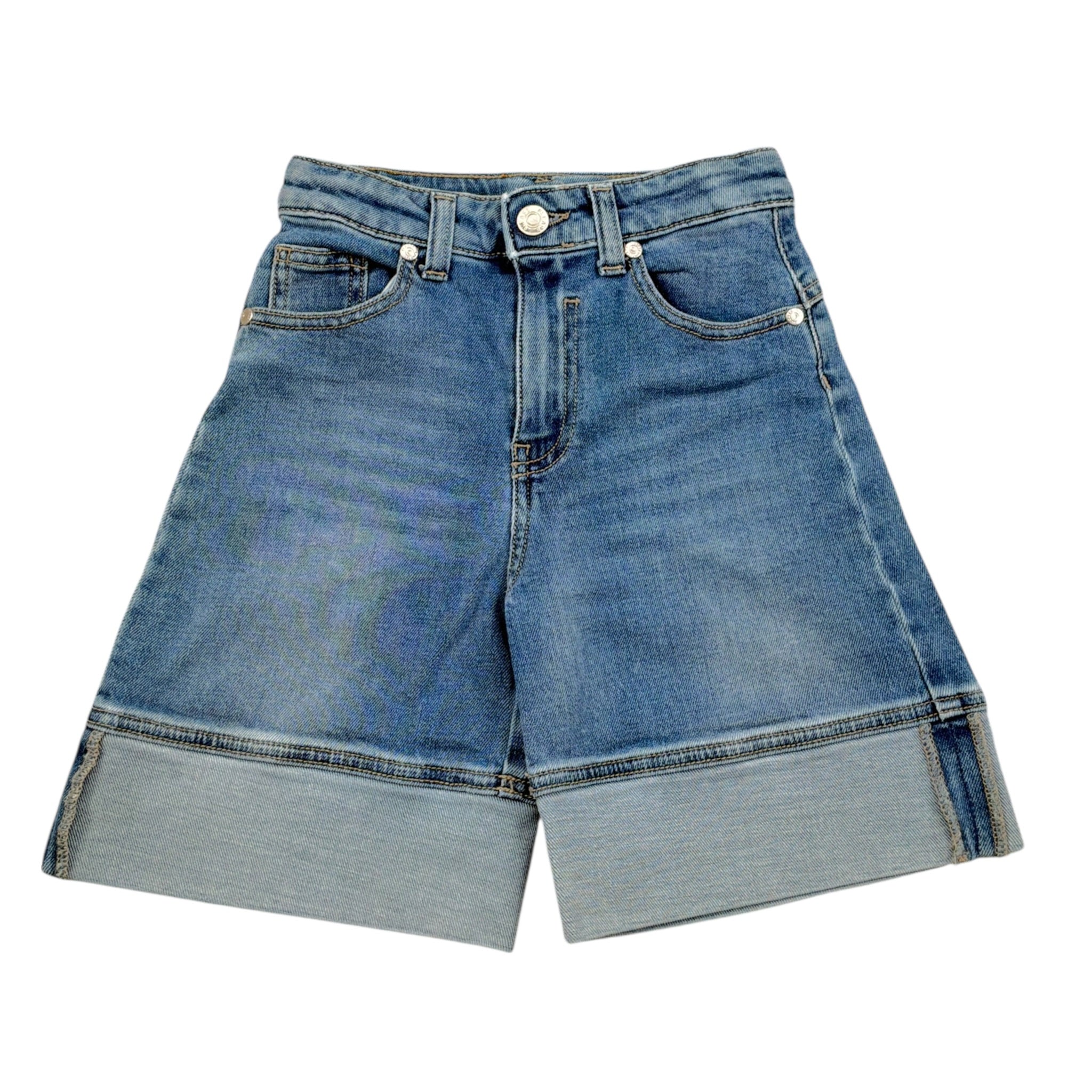 Please Short tinta unita In Denim Blu per Bambina RB61010G72 BLU PLEASE 