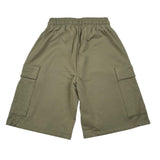 Please Bermuda In Felpa Tinta Unita per Bambino RE12042B72 VERDE PLEASE 