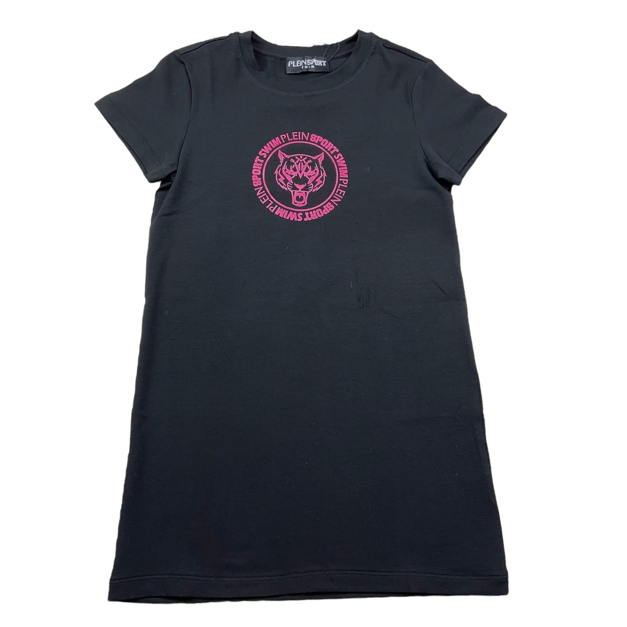 Plein Sport Swim T-Shirt Mezza Manica Tinta Unita con Logo per Bambina PS25KGTS06 NERO PLEIN SPORT SWIM 