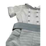 Pure Firenze Pagliaccetto Mezza Manica Bicolore Bianco/Azzuro per Neonato CBPG55 BIANCO/AZZURRO PURE FIRENZE 