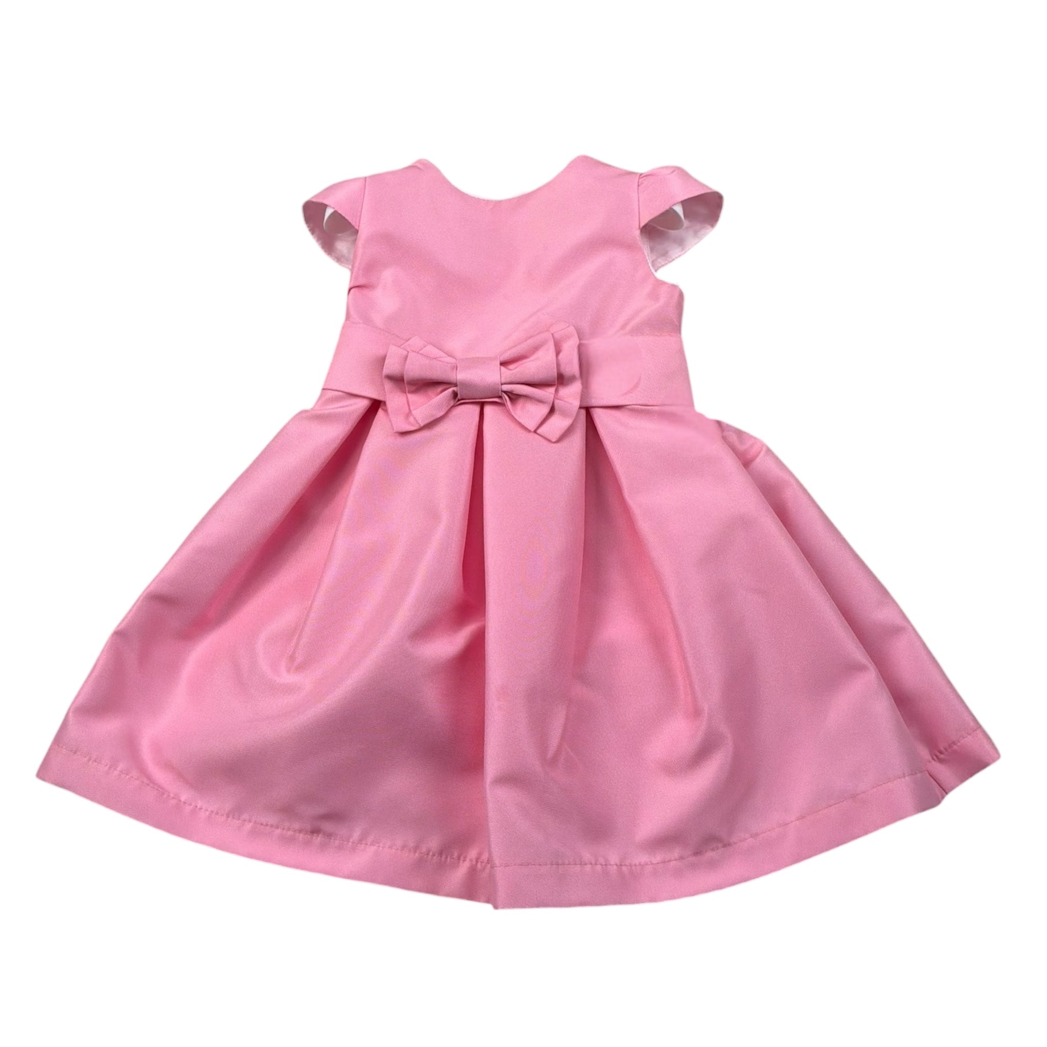 Pure Firenze Abito Cerimonia Tinta Unita Mezza Manica per Neonata PC03223 ROSA PURE FIRENZE 