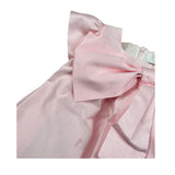 Pure Firenze Abito Mezza Manica Tinta Unita con Fiocco per Neonata PC03226 ROSA PURE FIRENZE 