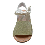 Qkis Sandalo tinta unita con Brillantini Verde per Bambina IT1010 VERDE QKIS 