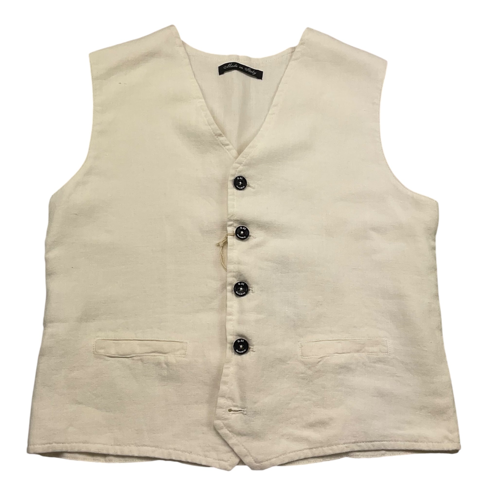 Quick Being Gilet Tinta Unita per Bambino JT1923 PANNA QUICK BEING 