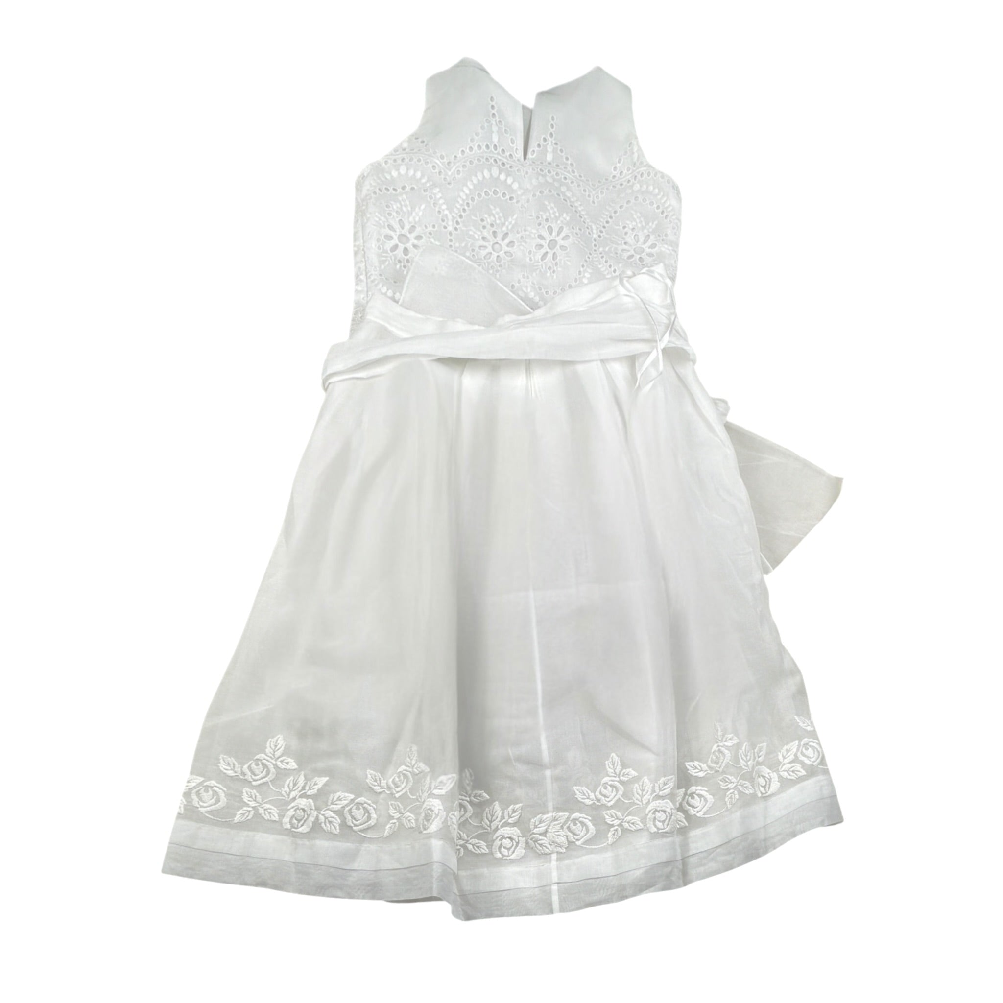 Raffaella Completo Cerimonia 2 Pezzi Camicia-Gonna Tinta Unita per Bambina CAPRI BIANCO RAFFAELLA 
