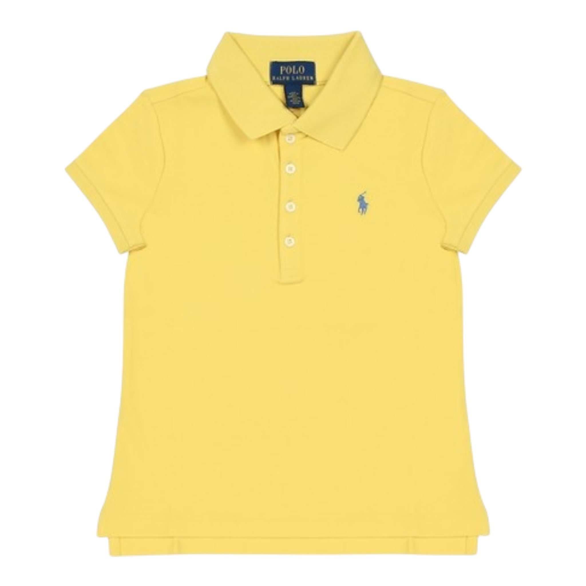 Ralph Lauren Polo Mezza Manica Tinta Unita con Logo per Bambina 312698589132 GIALLO RALPH LAUREN 